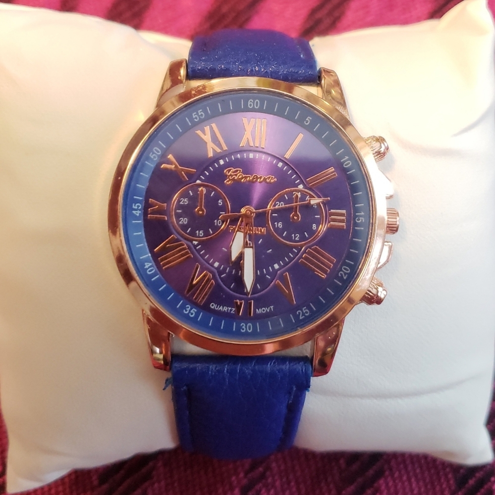 Geneva platinum watch